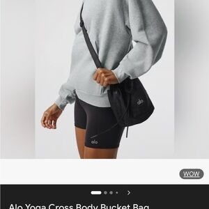 ALO Yoga Sleek Black Crossbody Bag